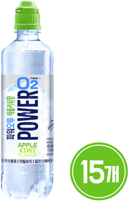 농심 파워오투 애플키위맛 500ml, 15개