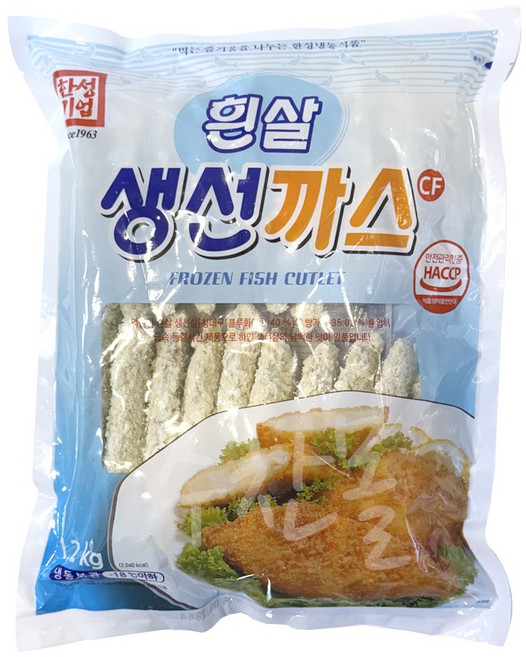 한성 흰살생선까스 1.2kg, 1개