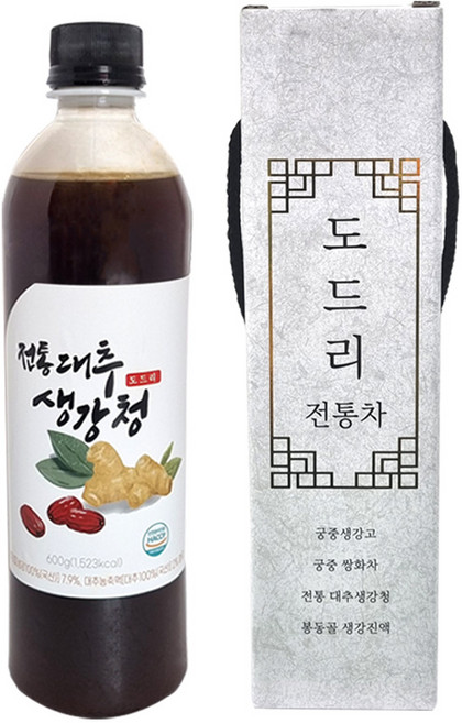 도드리 대추 생강청 수제 꿀 생강진액 생강차, 1개, 1개입, 600ml