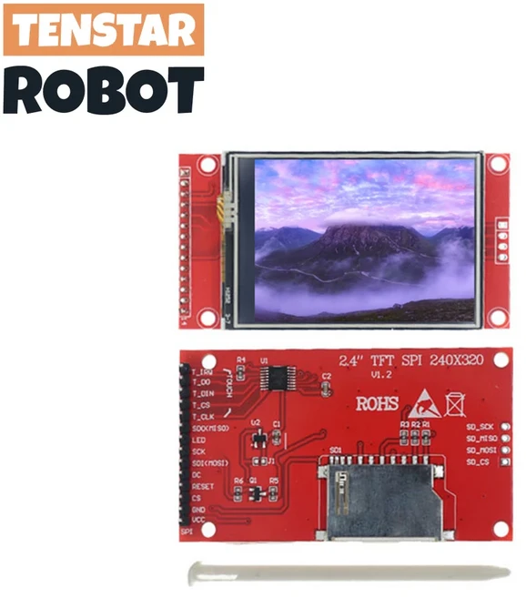TZT 240X320 2.8" SPI TFT LCD 터치 패널 직렬 포트 모듈 ILI934 ST7789V 2.8 인치 SPI 직렬 디스플레이 터치 포함 없음, 1개