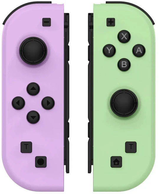 Nintendo Switch/OLED/IOS/Android/PC 용 Bluetooth 게임 패드 Trubo 비디오 6 축 자이로 콘솔이있는 무선, 04 Purple Green, 01 CHINA