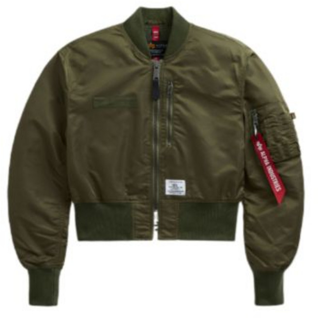 알파인더스트리 ALPHA INDUSTRIES L-2B 크롭 GEN II 플라이트 자켓 우먼 OG-107 그린 매장정품 193013