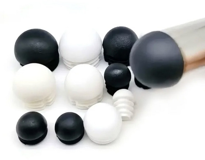 원형 플라스틱 의자 피트 튜브 파이프 인서트 플러그 블랭킹 엔드 캡 블랙 화이트 돔 16mm 20mm 28mm 30mm 35mm 38mm 40mm 42mm 45, [30] White 50mm, [01] 2pcs, 1개