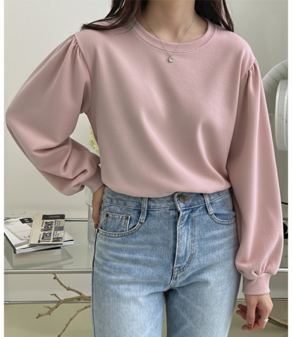 마이쏭 여성 봄신상 셔링티 로렌스퍼프소매티