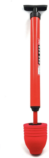 클린아유 강력한 변기 뚫어뻥 흡착기, 레드