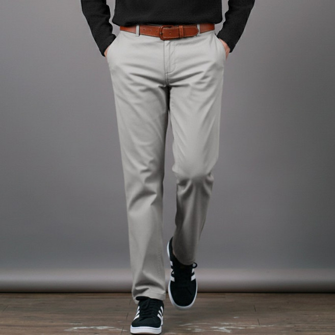 스댕클럽 남성용 베이직 치노 스판 사계절 빅사이즈 면바지 SPT0104