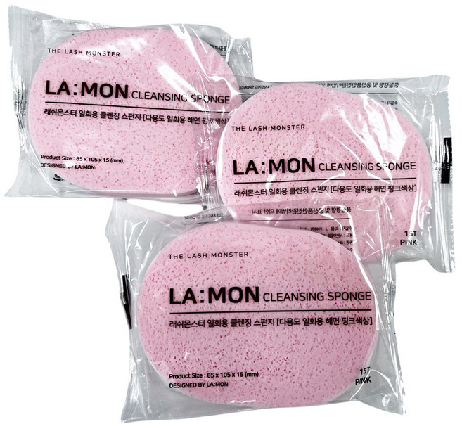 해면 클렌징 모공 세안 클리너 스펀지 15T 5개입 20개입, 핑크/무향, 20개