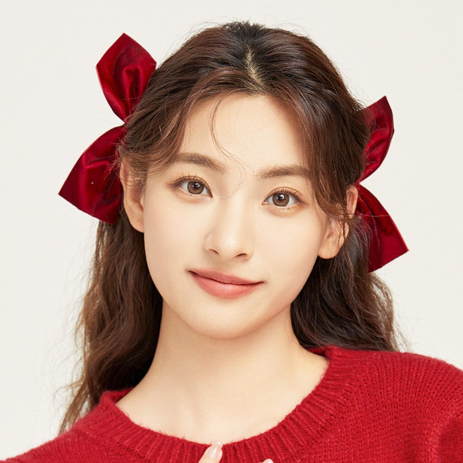 2개1세트 포인트 리본 집게핀 앞머리핀 포인트핀 단발 머리핀 옆머리핀