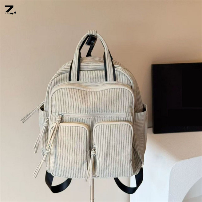 Zoovit 여성 통근 대용량 멀티포켓 백팩 학생들이 수업시간에 사용하는 백팩