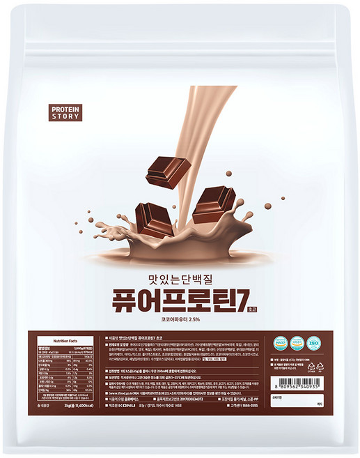 프로틴스토리 맛있는 단백질 퓨어프로틴7 3kg 쇼콜라초코, 1개