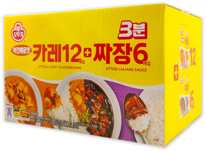 코스트코 오뚜기 3분 카레 +짜장 ( 입), 18개