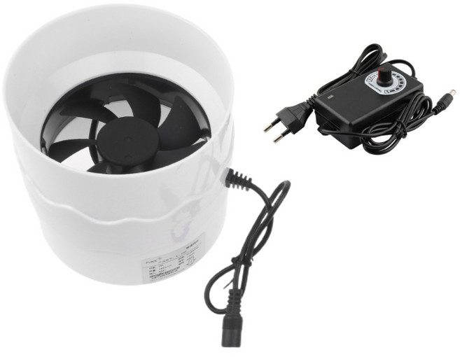 조절 가능한 속도 배기 팬 조용한 덕트 추출기 에어 부스터 팬 환기