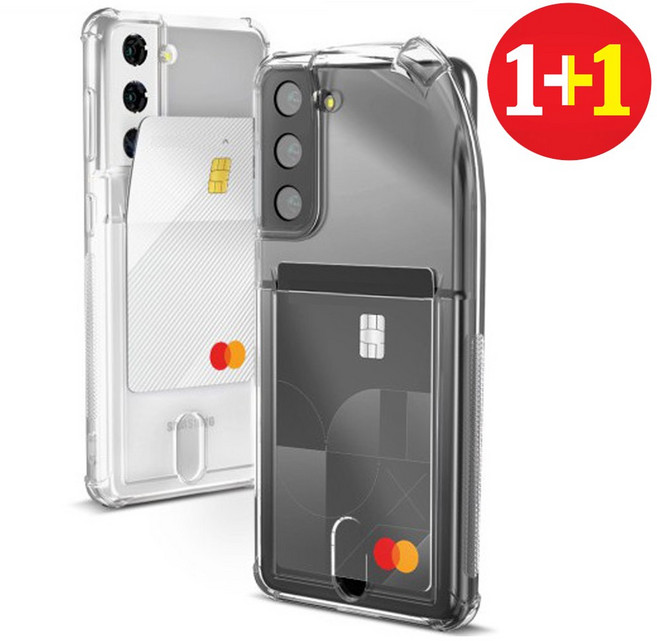 1+1 변색없는 투명 카드 케이스 (KF94) -갤럭시 S23