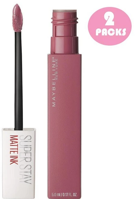 메이블린 뉴욕 슈퍼 스테이 매트 잉크 리퀴드 립스틱, 2개 - 쿠팡