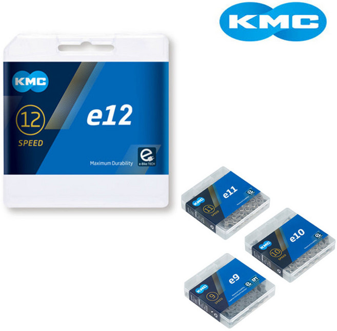 KMC 전기자전거 실버체인 / 자전거체인 9단/10단/11단/12단 기어, 실버 9단, 1개