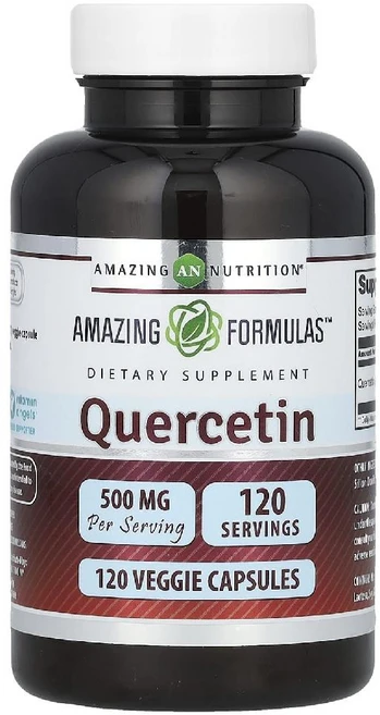 어메이징 뉴트리션 퀘르세틴 500mg 120캡슐, 1개, 120정 - 쿠팡