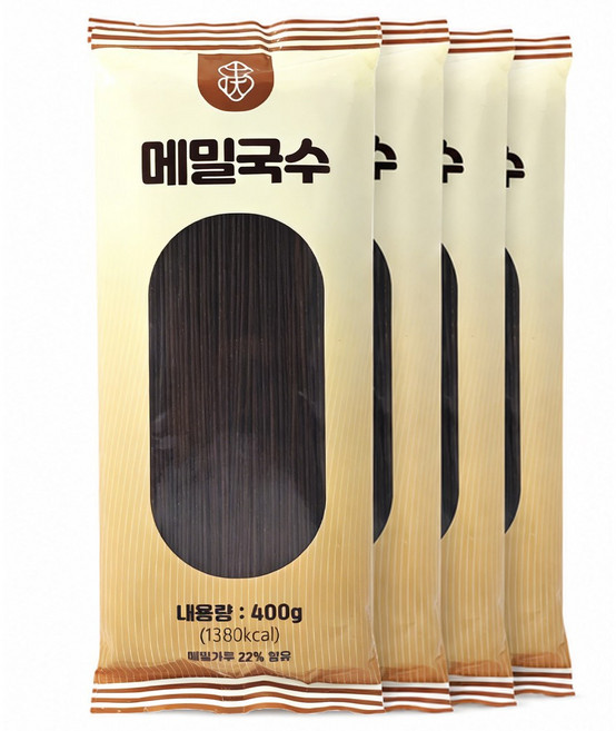 메밀국수 메밀면 글루텐프리, 4개, 400g