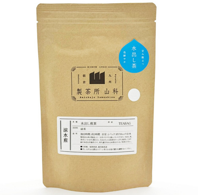 야마시나 냉침 일본녹차 티백 프리미엄 말차 블랜딩티 센차, 1개, 10개입, 8g