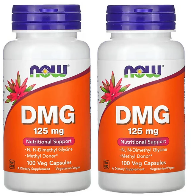 나우푸드 DMG 125mg 식물성 캡슐 100정, 2개 - 쿠팡
