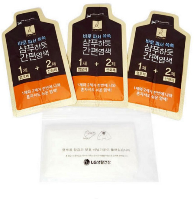 엘라스틴 바로짜서 쓱쓱 샴푸형 간편 염색약 무암모니아 새치용, 엘라스틴 샴푸하듯 간편염색 짙은갈색