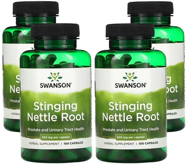 스완스 Swanson Stinging Nettle Root 500mg 100정 4개 - 쿠팡