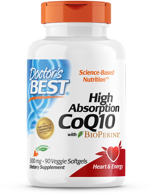 Doctor's BEST 高吸收輔酶Q10植物軟膠囊, 90顆, 1罐