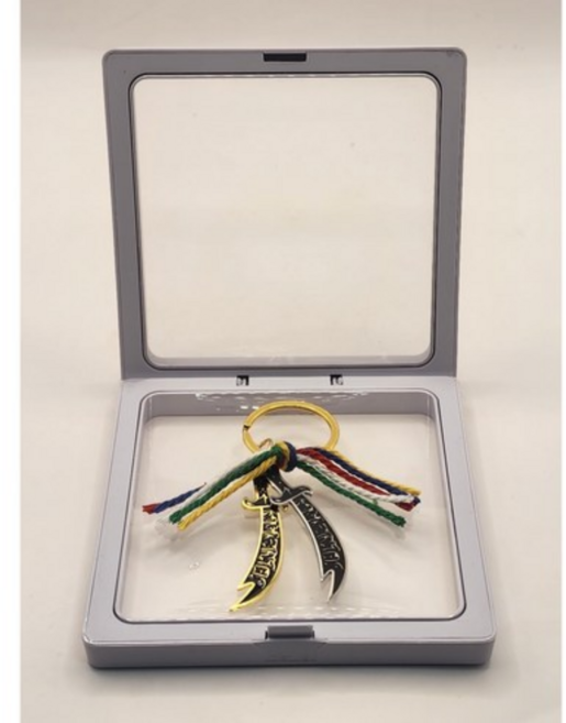 일송 액막이 신장칼 오색실 키홀더 벽사 부적 신기물 무속용품, 1개