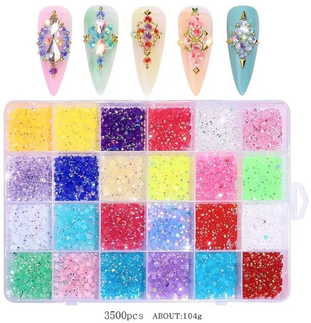 나나봉봉 캔디 파스텔 젤 네일 12종 1set 네일 반짝이 글리터 파츠 24종 35종 1set, 1개