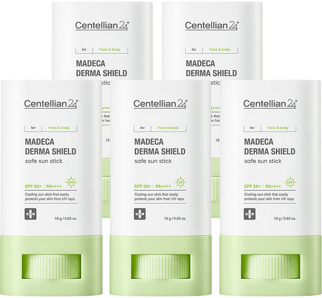 센텔리안24 마데카 더마 쉴드 세이프 선스틱 SPF 50+ PA++++, 18g, 5개