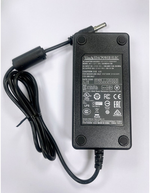 安規認證 12V 5A 60W 變壓器 台灣翌勝電子 電源供應器 監控電源 LED, 1個, 12V 5A 變壓器1個