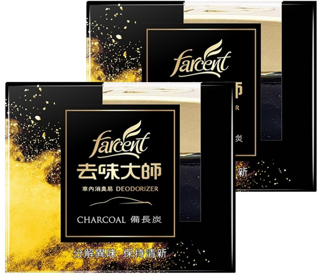 farcent 花仙子 去味大師 車內消臭易, 備長炭, 2盒