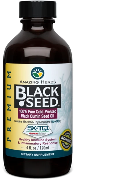 어메이징허브 퓨어 냉압착 블랙 커민 씨드 오일, 1개, 120ml - 쿠팡