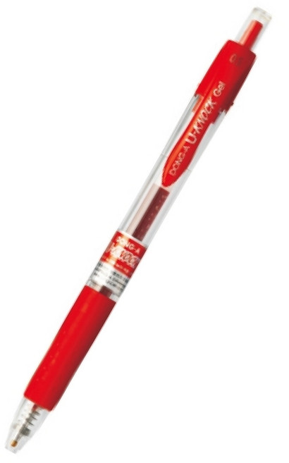 동아 유노크펜 0.5mm, 적색, 10개