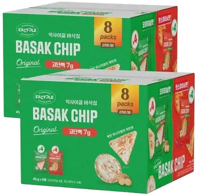 CJ 익사이클 바삭칩 믹스 360g x 2개 코스트코