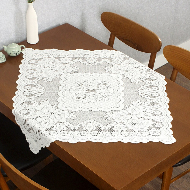 도토로 프렌치 레이스 테이블보(로맨틱) (76x76cm)