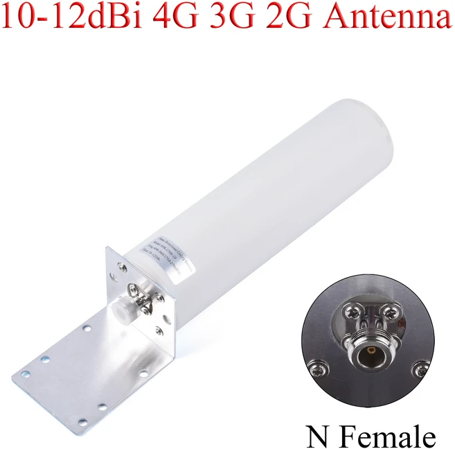 10-12dBi/20 - 고이득 2G/3G/4G LTE 실외 안테나 698-2700MHz 신호 부스터 및 모뎀 라우터에 적합, 02 N Female 10-12dbi