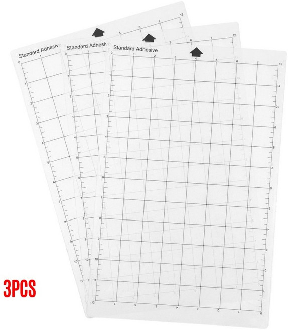 실루엣 카메오 포트레이트 호환 커팅매트 8x12인치 일반접착 3장 세트