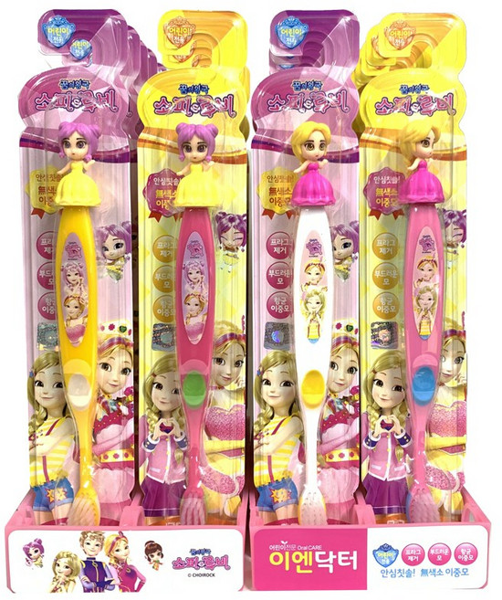 이엔닥터 소피루비 칫솔 어린이용 / 피규어 랜덤발송, 1개, 1개입
