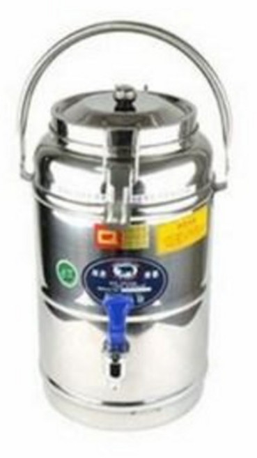 (전기X) 명보산업 보온 보냉 물통 6호 8호 대용량 영업용 식당용 스텐 물통, 1개