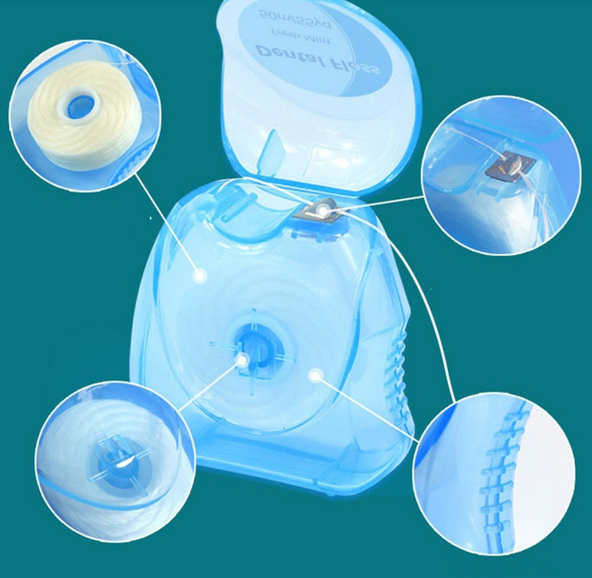 치실케이스 어금니 구강 치간 휴대용 잘라쓰는 치실, 1개