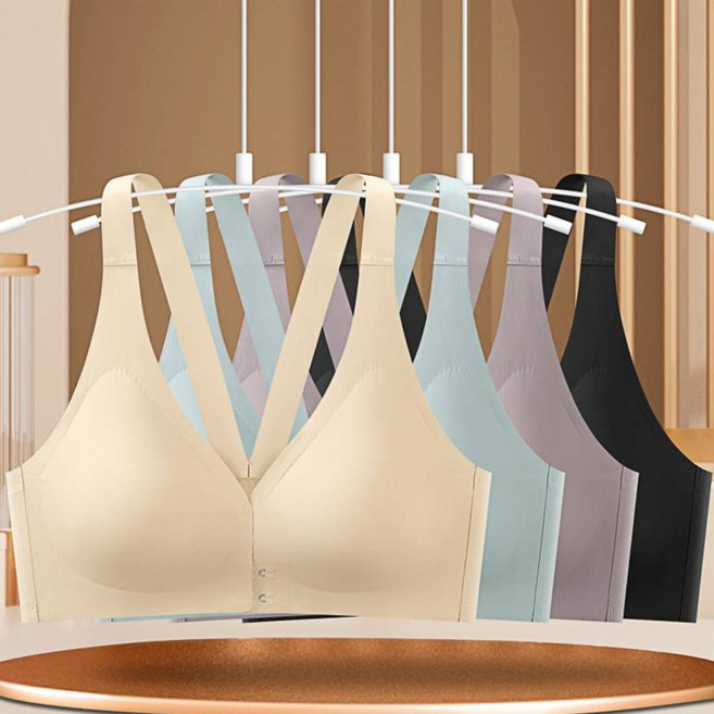 르보에 앞후크 심리스 노와이어 처진가슴브라 브라