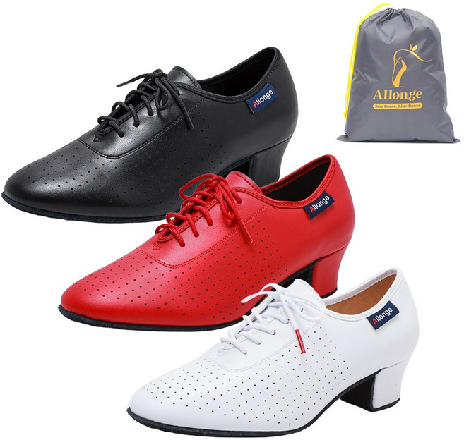 TS스포츠 알롱제 여성 댄스화+주머니 통굽4cm 발이 편한 라인댄스화 신발 댄스 구두 슈즈 단체주문