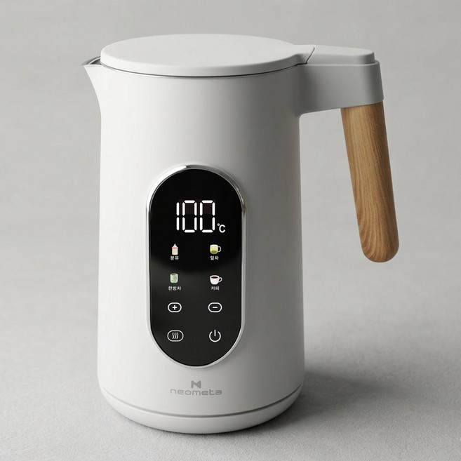 네오메타 NEM-E1700BG 디지털 방식 대용량 멀티 전기주전자 1.7L, 1개