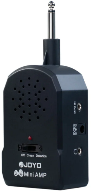 휴대용 mini AMP 무선 미니 일렉 앰프 스피커 이어폰 가능함, 검정, 1개