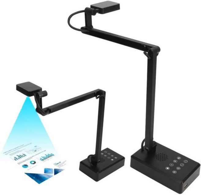 Bewinner 4K 16MP 울트라 문서 카메라 및 웹캠 라이브 데모용 USB 오버헤드 프로젝터 CMOS 이미지 센서 조정 가능 각도 Windows용 OS X용 원격 교육 A