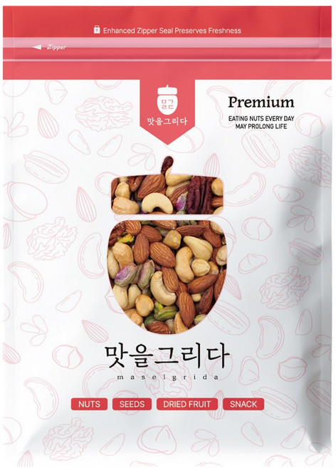 맛을그리다 프리미엄 로스트 믹스너트 1kg / 고급 햇견과류 구운 볶은 피스타치오 피칸 아몬드 캐슈넛 헤이즐넛 믹스넛, 1개