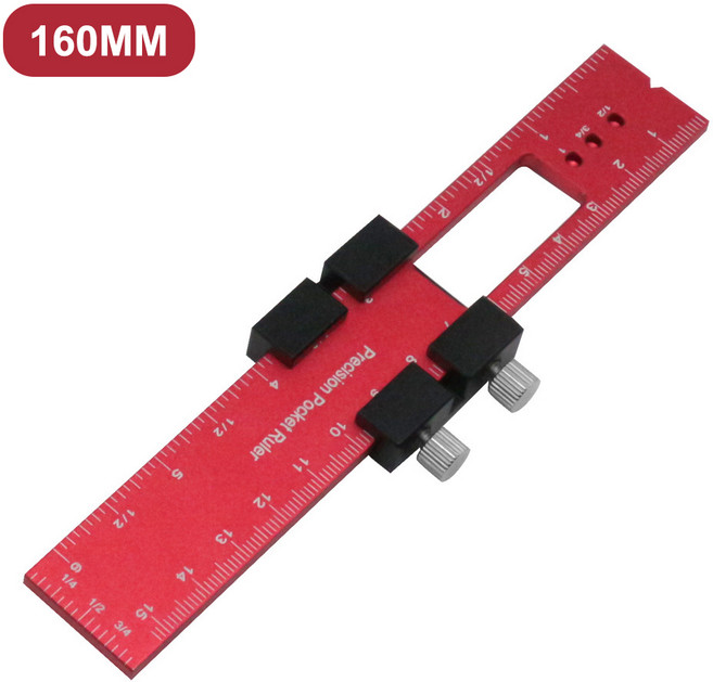 알루미늄 합금 포지셔닝 눈금자 목공 마킹 각도 게이지 DIY 프로젝트용 측정 도구 16 cm 20, 02 160mm, 1개