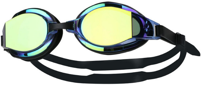 아레나 돌핀 트레이닝 미러 수경 AGW-460M A2AC1AG46 성인수경 수영훈련용품, 네이비, 1개