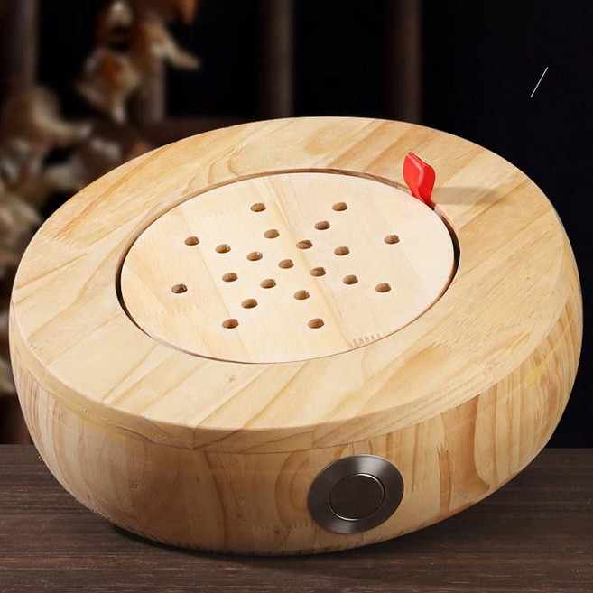 좌식 벤치 쑥좌훈 의자 쑥뜸기 찜질기 가정용 온열 건식 좌욕 방석, 3. 원목 좌훈기 소형 직각형 54개 좌석쿠션