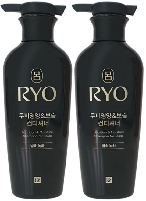 려 두피영양 보습 컨디셔너 발효녹차, 400ml, 2개
